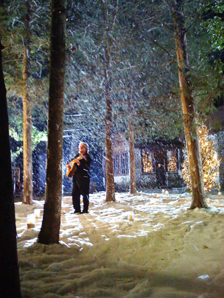 blankets sprayed video with Snow Blankets
