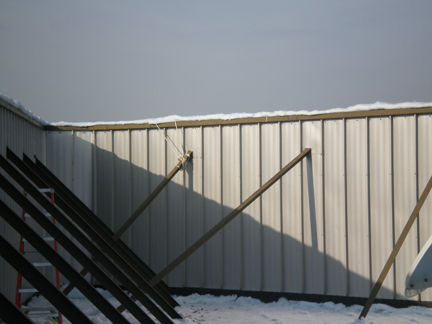 snow blankets cover roof top
