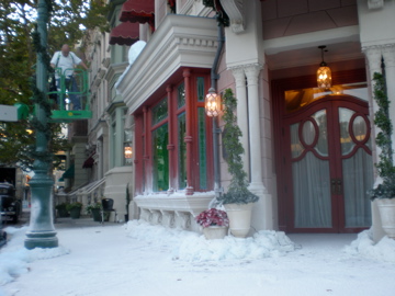 snow on the ground decor
