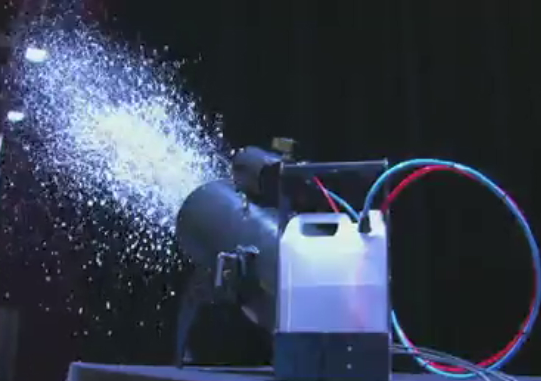 fake snow machinespower head tour demo of fake snow massive volue