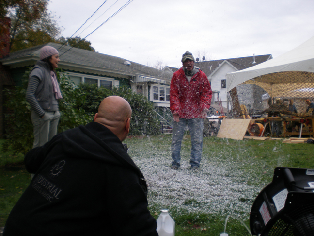 TV snow machine effects